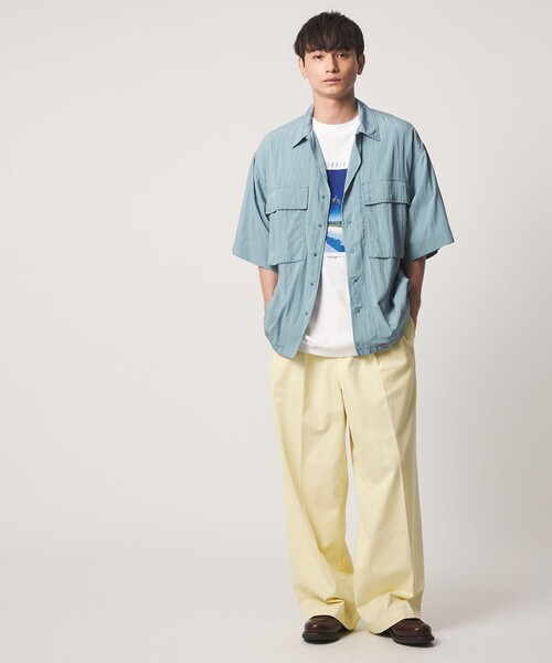 CITEN(シテン)の「<CITEN>ベンチレーションユーティリティシャツ(シャツ/ブラウス・メンズ・ライトブルー/ブラック・L/M)」の16枚目の写真