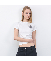 BLUR STAR GRAPHIC SLIM T (T-7211)