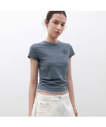BLUR STAR GRAPHIC SLIM T (T-7211)