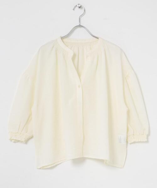 ITEMS URBANRESEARCH(アイテムズ アーバンリサーチ)の「スキッパーPEボイルシャツ(シャツ/ブラウス・レディース・オフホワイト/ブラック/ブルー/キャメル・FREE)」の18枚目の写真