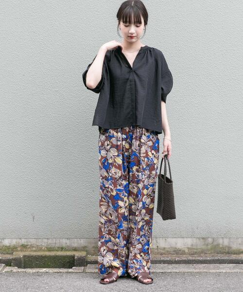 ITEMS URBANRESEARCH(アイテムズ アーバンリサーチ)の「スキッパーPEボイルシャツ(シャツ/ブラウス・レディース・オフホワイト/ブラック/ブルー/キャメル・FREE)」の22枚目の写真