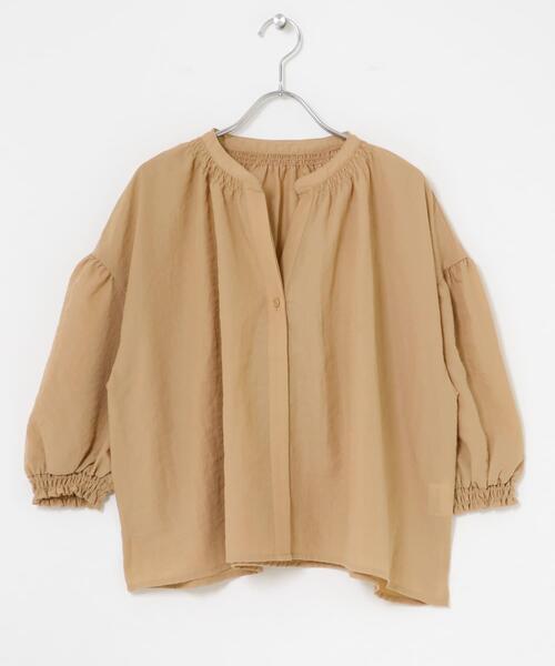 ITEMS URBANRESEARCH(アイテムズ アーバンリサーチ)の「スキッパーPEボイルシャツ(シャツ/ブラウス・レディース・オフホワイト/ブラック/ブルー/キャメル・FREE)」の11枚目の写真