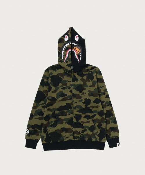 1ST CAMO MILO SHARK ZIP HOODIE（パーカー）｜A BATHING APE（ア