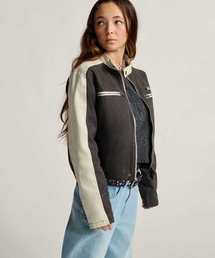 VANS（バンズ）の「ウィメンズ RYDEN バイカージャケット / Ryden Biker Jacket Faded Black VN000R3HEMV1（その他アウター）」