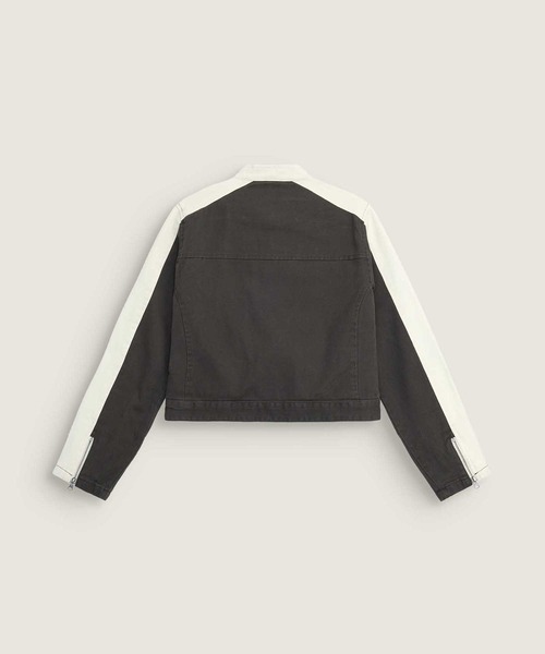 VANS(バンズ)の「ウィメンズ RYDEN バイカージャケット / Ryden Biker Jacket Faded Black VN000R3HEMV1(その他アウター・レディース・ダークグレー・SMALL/MEDIUM)」の8枚目の写真