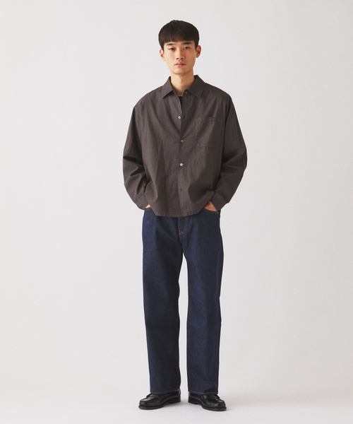 JOURNAL STANDARD relume(ジャーナルスタンダード レリューム)の「JAMES FABRIC / ジェームスファブリック ガーメントダイ シャツ(シャツ/ブラウス・メンズ・ネイビー/ブラウン/ベージュ系その他/カーキ/ブラックミックス・MEDIUM/LARGE)」の6枚目の写真