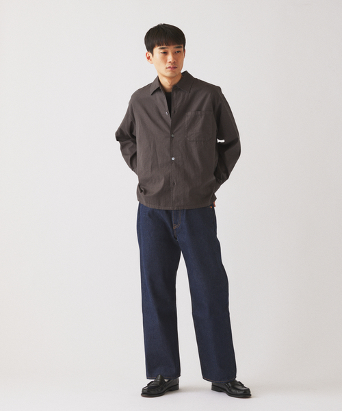 JOURNAL STANDARD relume(ジャーナルスタンダード レリューム)の「JAMES FABRIC / ジェームスファブリック ガーメントダイ シャツ(シャツ/ブラウス・メンズ・ネイビー/ブラウン/ベージュ系その他/カーキ/ブラックミックス・MEDIUM/LARGE)」の8枚目の写真