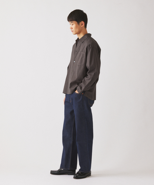JOURNAL STANDARD relume(ジャーナルスタンダード レリューム)の「JAMES FABRIC / ジェームスファブリック ガーメントダイ シャツ(シャツ/ブラウス・メンズ・ネイビー/ブラウン/ベージュ系その他/カーキ/ブラックミックス・MEDIUM/LARGE)」の10枚目の写真
