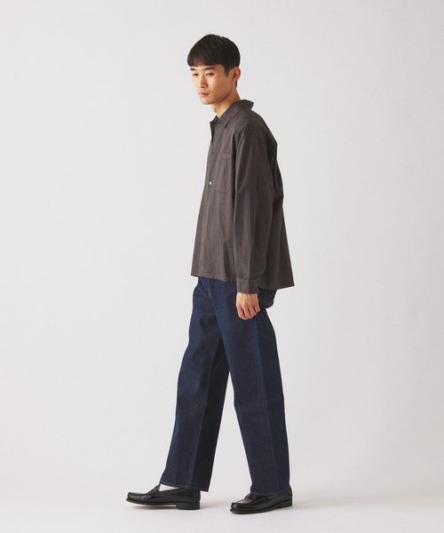 JOURNAL STANDARD relume(ジャーナルスタンダード レリューム)の「JAMES FABRIC / ジェームスファブリック ガーメントダイ シャツ(シャツ/ブラウス・メンズ・ネイビー/ブラウン/ベージュ系その他/カーキ/ブラックミックス・MEDIUM/LARGE)」の11枚目の写真