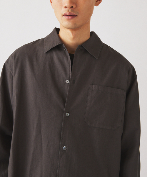 JOURNAL STANDARD relume(ジャーナルスタンダード レリューム)の「JAMES FABRIC / ジェームスファブリック ガーメントダイ シャツ(シャツ/ブラウス・メンズ・ネイビー/ブラウン/ベージュ系その他/カーキ/ブラックミックス・MEDIUM/LARGE)」の14枚目の写真