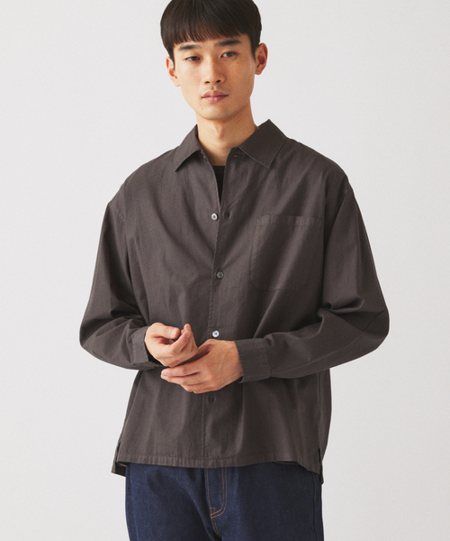 JOURNAL STANDARD relume(ジャーナルスタンダード レリューム)の「JAMES FABRIC / ジェームスファブリック ガーメントダイ シャツ(シャツ/ブラウス・メンズ・ネイビー/ブラウン/ベージュ系その他/カーキ/ブラックミックス・MEDIUM/LARGE)」の15枚目の写真