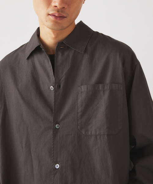 JOURNAL STANDARD relume(ジャーナルスタンダード レリューム)の「JAMES FABRIC / ジェームスファブリック ガーメントダイ シャツ(シャツ/ブラウス・メンズ・ネイビー/ブラウン/ベージュ系その他/カーキ/ブラックミックス・MEDIUM/LARGE)」の16枚目の写真