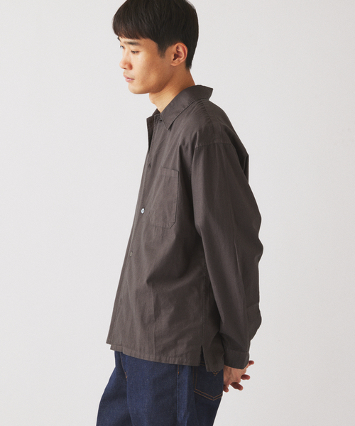 JOURNAL STANDARD relume(ジャーナルスタンダード レリューム)の「JAMES FABRIC / ジェームスファブリック ガーメントダイ シャツ(シャツ/ブラウス・メンズ・ネイビー/ブラウン/ベージュ系その他/カーキ/ブラックミックス・MEDIUM/LARGE)」の18枚目の写真