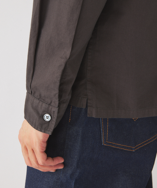 JOURNAL STANDARD relume(ジャーナルスタンダード レリューム)の「JAMES FABRIC / ジェームスファブリック ガーメントダイ シャツ(シャツ/ブラウス・メンズ・ネイビー/ブラウン/ベージュ系その他/カーキ/ブラックミックス・MEDIUM/LARGE)」の21枚目の写真