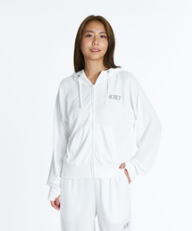 ROXY FITNESS GENTLE FLOW HOODIE コラーゲン・アミノ酸配合 モイストジップフーディ パーカー 【2026年秋冬モデル】/ロキシーフーディー