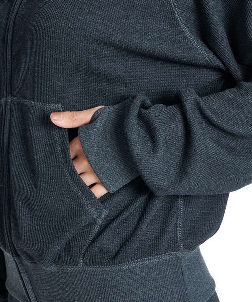 ROXY（ロキシー）の「ROXY FITNESS GENTLE FLOW HOODIE コラーゲン・アミノ酸配合 モイストジップフーディ パーカー 【2026年秋冬モデル】/ロキシーフーディー（パーカー・レディース・カモフラージュ/オフホワイト/ブラック系その他・SMALL/MEDIUM/LARGE）」の13枚目の写真