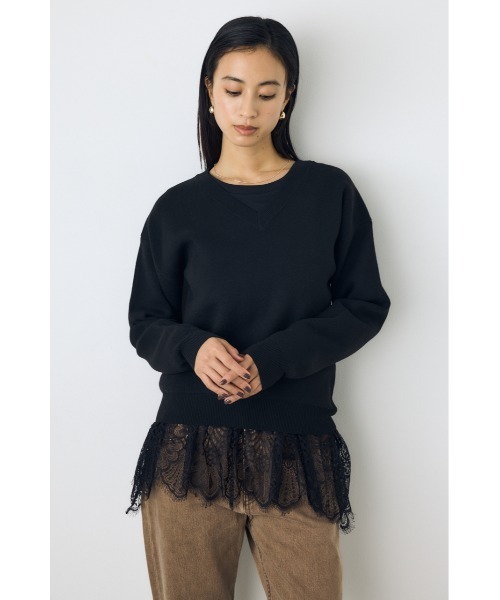 AZUL by moussy(アズールバイマウジー)の「洗濯OK♪【セットアップ対応】大人気シリーズ!【着丈バリエ】格上げVネックニット 秋服 冬服 暖かい 長袖 2サイズ展開 体系カバー お尻が隠れる ウォッシャブルニット(ニット/セーター・レディース・ブラウン/ブラック/杢グレー/ブルー/イエロー/オフホワイト・MEDIUM/SMALL)」の17枚目の写真