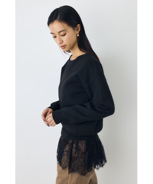 AZUL by moussy(アズールバイマウジー)の「洗濯OK♪【セットアップ対応】大人気シリーズ!【着丈バリエ】格上げVネックニット 秋服 冬服 暖かい 長袖 2サイズ展開 体系カバー お尻が隠れる ウォッシャブルニット(ニット/セーター・レディース・ブラウン/ブラック/杢グレー/ブルー/イエロー/オフホワイト・MEDIUM/SMALL)」の21枚目の写真