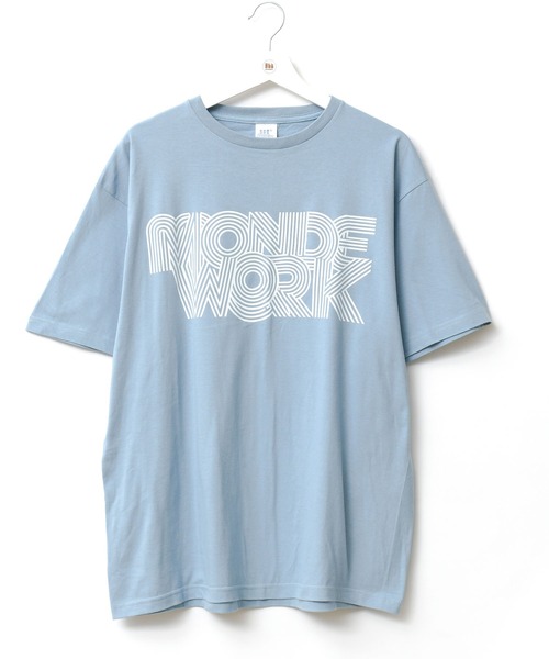 MONDEWORK(モンドワーク)の「MONDEWORKロゴTシャツ(Tシャツ/カットソー・レディース・ブラック/ホワイト/ブルー・L/XL/M)」の6枚目の写真