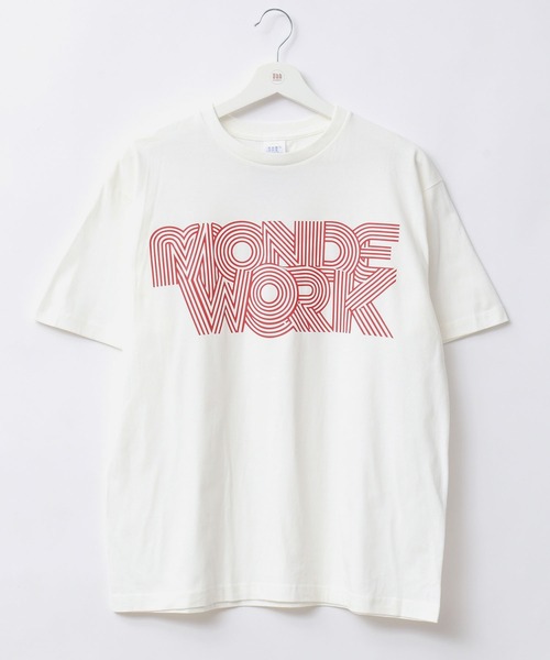 MONDEWORK(モンドワーク)の「MONDEWORKロゴTシャツ(Tシャツ/カットソー・レディース・ブラック/ホワイト/ブルー・L/XL/M)」の7枚目の写真