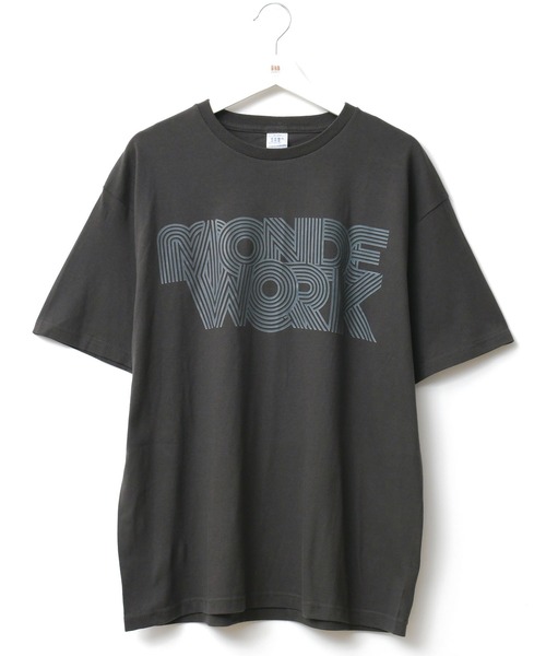 MONDEWORK(モンドワーク)の「MONDEWORKロゴTシャツ(Tシャツ/カットソー・レディース・ブラック/ホワイト/ブルー・L/XL/M)」の4枚目の写真