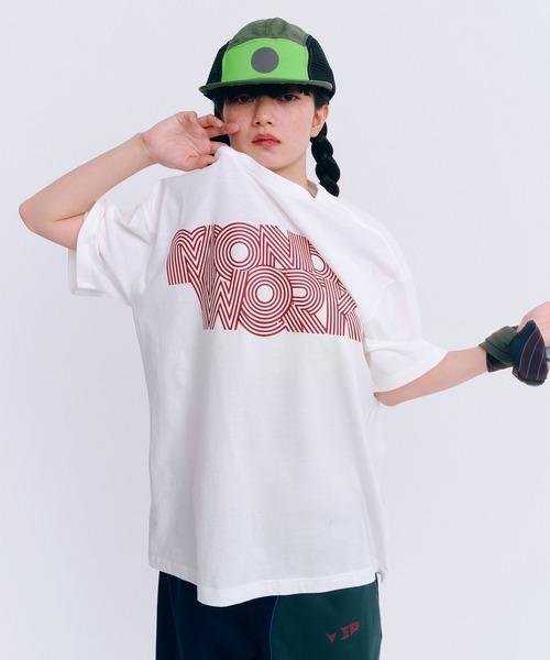 MONDEWORK(モンドワーク)の「MONDEWORKロゴTシャツ(Tシャツ/カットソー・レディース・ブラック/ホワイト/ブルー・L/XL/M)」の14枚目の写真