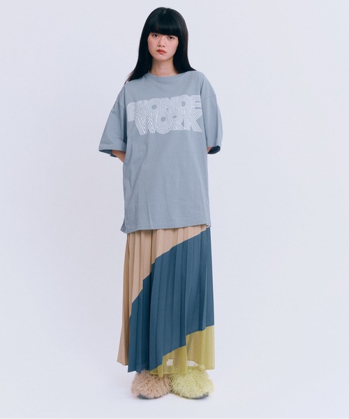 MONDEWORK(モンドワーク)の「MONDEWORKロゴTシャツ(Tシャツ/カットソー・レディース・ブラック/ホワイト/ブルー・L/XL/M)」の10枚目の写真