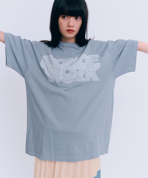 MONDEWORK(モンドワーク)の「MONDEWORKロゴTシャツ(Tシャツ/カットソー・レディース・ブラック/ホワイト/ブルー・L/XL/M)」の12枚目の写真