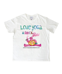 Love yoGa & Rock T-SHIRT -White