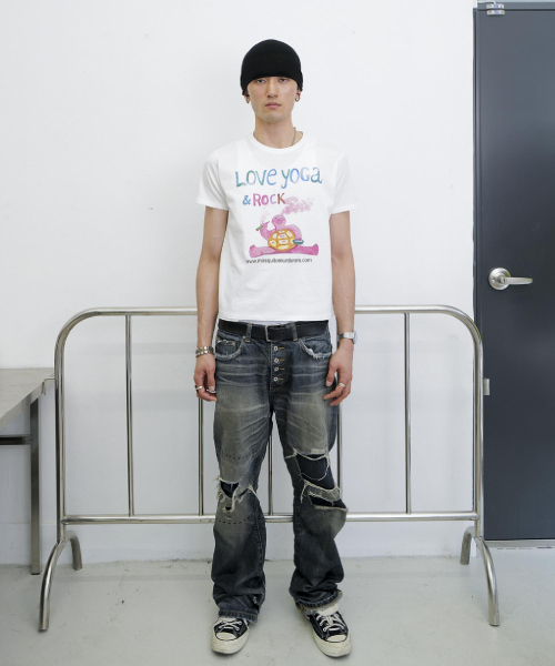 MOSQUITO MURDERERS(モスキートマーダラーズ)の「Love yoGa & Rock T-SHIRT -White(Tシャツ/カットソー・メンズ・その他・2/3/1)」の4枚目の写真