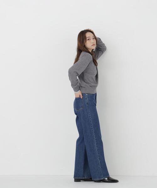 NATURAL BEAUTY BASIC(ナチュラルビューティーベーシック)の「ヘンリーネックレイヤードニット(ニット/セーター・レディース・イエロー系その他/ブラウン系その他/グレー系その他・FREE)」の10枚目の写真