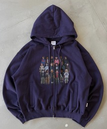WISH FOR EVER（ウィッシュフォーエバー）の「PIXEL MODEL DESIGN ZIP HOODIE / ピクセルモデルデザインジップフーディ（パーカー）」