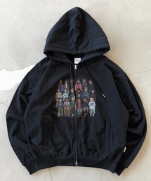 PIXEL MODEL DESIGN ZIP HOODIE / ピクセルモデルデザインジップフーディ