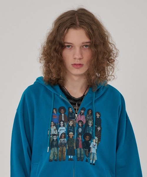 WISH FOR EVER(ウィッシュフォーエバー)の「PIXEL MODEL DESIGN ZIP HOODIE / ピクセルモデルデザインジップフーディ(パーカー・メンズ・パープル/エメラルド/ブラック/バーガンディー/グレー/ピンク/ネイビー・LARGE/MEDIUM/SMALL)」の21枚目の写真