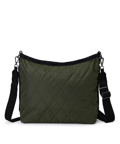 LeSportsac（レスポートサック）の「MEDIUM ZIP SHOULDER ミッドナイトフォレスト（ショルダーバッグ・レディース・グリーン・FREE）」の4枚目の写真