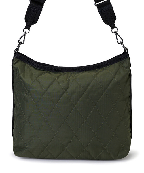 LeSportsac（レスポートサック）の「MEDIUM ZIP SHOULDER ミッドナイトフォレスト（ショルダーバッグ・レディース・グリーン・FREE）」の6枚目の写真