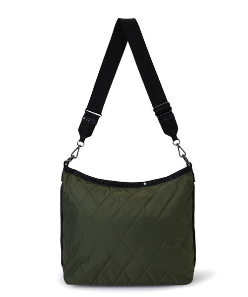 LeSportsac（レスポートサック）の「MEDIUM ZIP SHOULDER ミッドナイトフォレスト（ショルダーバッグ・レディース・グリーン・FREE）」の7枚目の写真