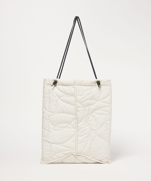 manipuri(マニプリ)の「【別注】 <manipuri for conte>キルティング バッグ(トートバッグ・レディース・オフホワイト/ブラック・FREE)」の1枚目の写真