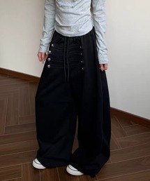 26aw ナポレオデザイン/ユニセックススウェットワイドパンツ