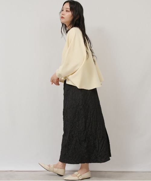 palm RICHE(ポームリシュ)の「ワッシャーSK(スカート・レディース・ブラック/グレー・M)」の13枚目の写真