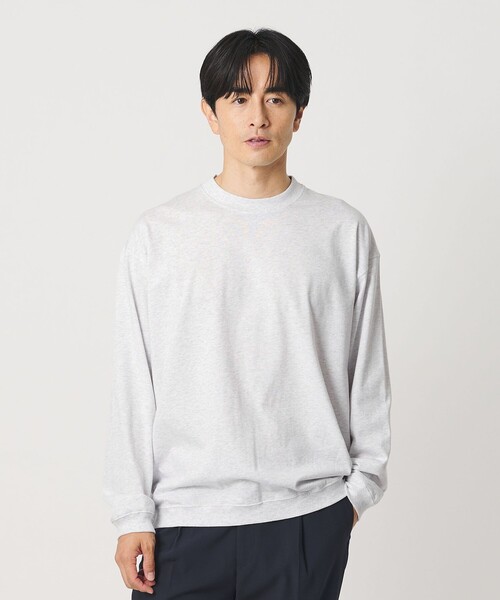 BEAUTY&YOUTH UNITED ARROWS(ビューティーアンドユースユナイテッドアローズ)の「リファインド コットン スウェット(Tシャツ/カットソー・メンズ・ライトグレー/ブラック/ホワイト/ライム・XL/S/M/L)」の3枚目の写真