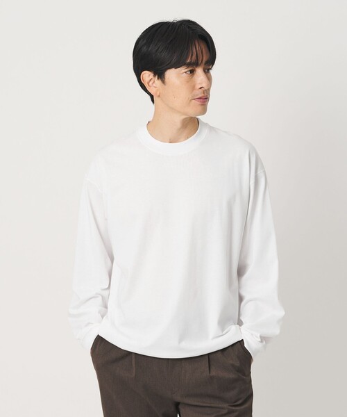 BEAUTY&YOUTH UNITED ARROWS(ビューティーアンドユースユナイテッドアローズ)の「リファインド コットン スウェット(Tシャツ/カットソー・メンズ・ライトグレー/ブラック/ホワイト/ライム・XL/S/M/L)」の8枚目の写真
