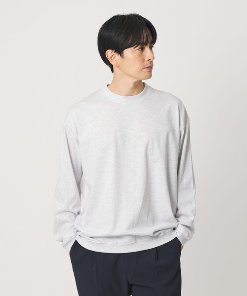 BEAUTY&YOUTH UNITED ARROWS(ビューティーアンドユースユナイテッドアローズ)の「リファインド コットン スウェット(Tシャツ/カットソー・メンズ・ライトグレー/ブラック/ホワイト/ライム・XL/S/M/L)」の20枚目の写真