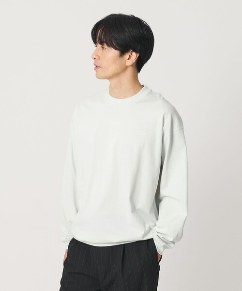 BEAUTY&YOUTH UNITED ARROWS(ビューティーアンドユースユナイテッドアローズ)の「リファインド コットン スウェット(Tシャツ/カットソー・メンズ・ライトグレー/ブラック/ホワイト/ライム・XL/S/M/L)」の22枚目の写真