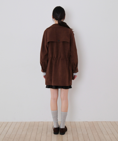 MOUI(モウイ)の「String suede jacket (BROWN)(その他アウター・レディース・ブラウン・FREE)」の5枚目の写真