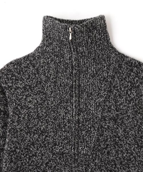 YLEVE(イレーヴ)の「YLEVE / WOOL CASHMERE MELANGE KNIT FULL ZIP PULL OVER(ニット/セーター・レディース・ブラック/ブルー・1)」の12枚目の写真