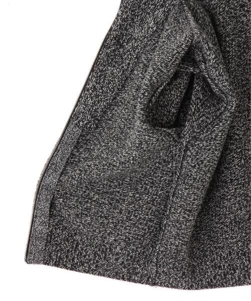 YLEVE(イレーヴ)の「YLEVE / WOOL CASHMERE MELANGE KNIT FULL ZIP PULL OVER(ニット/セーター・レディース・ブラック/ブルー・1)」の16枚目の写真