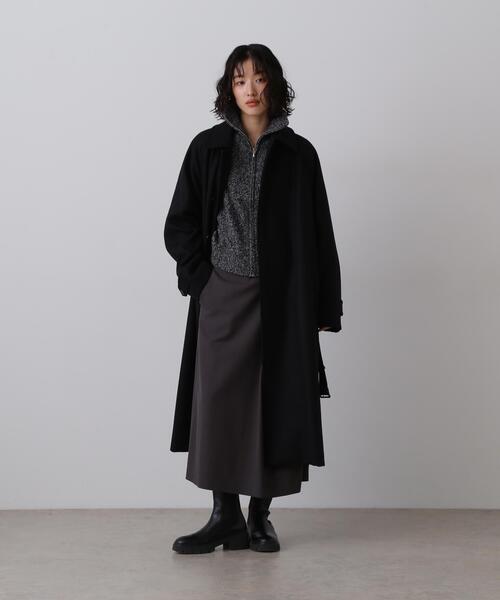 YLEVE(イレーヴ)の「YLEVE / WOOL CASHMERE MELANGE KNIT FULL ZIP PULL OVER(ニット/セーター・レディース・ブラック/ブルー・1)」の19枚目の写真