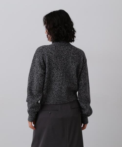 YLEVE(イレーヴ)の「YLEVE / WOOL CASHMERE MELANGE KNIT FULL ZIP PULL OVER(ニット/セーター・レディース・ブラック/ブルー・1)」の22枚目の写真