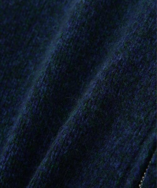 YLEVE(イレーヴ)の「YLEVE / WOOL CASHMERE MELANGE KNIT FULL ZIP PULL OVER(ニット/セーター・レディース・ブラック/ブルー・1)」の8枚目の写真